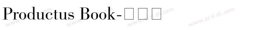 Productus Book字体转换